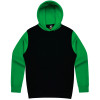 Balwun Mens Hoodies Black Green